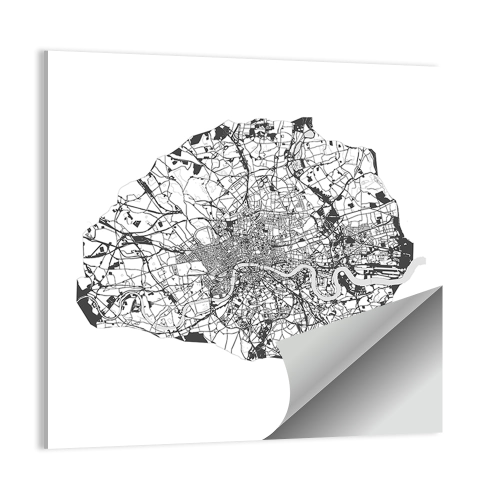 London City Map Wall Art