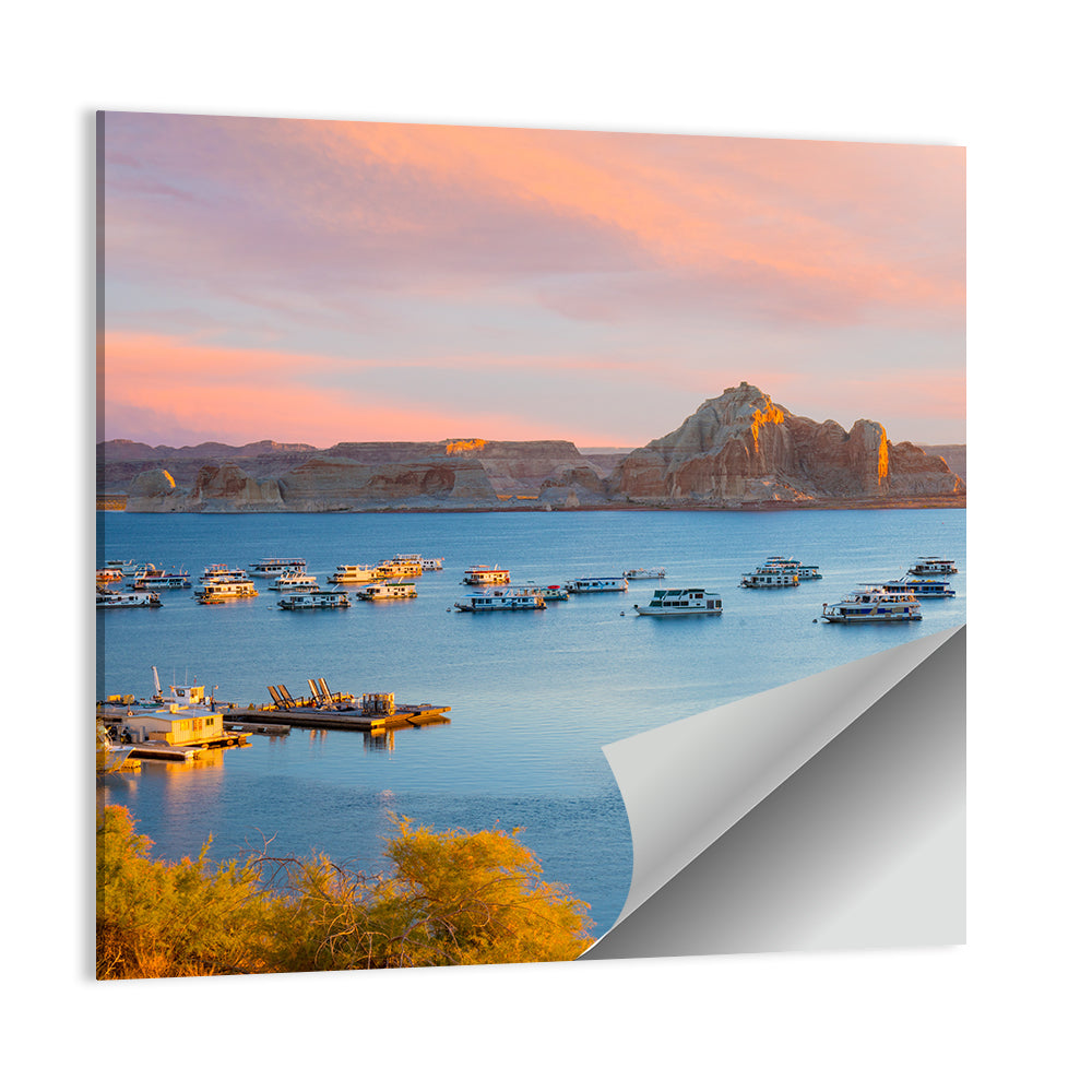 Houseboats on Lake Powell, Page Arizona Wall Art