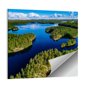 Blue Lakes & Green Forests In Finland Wall Art