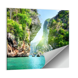 Rocks & Sea In Krabi Thailand Wall Art