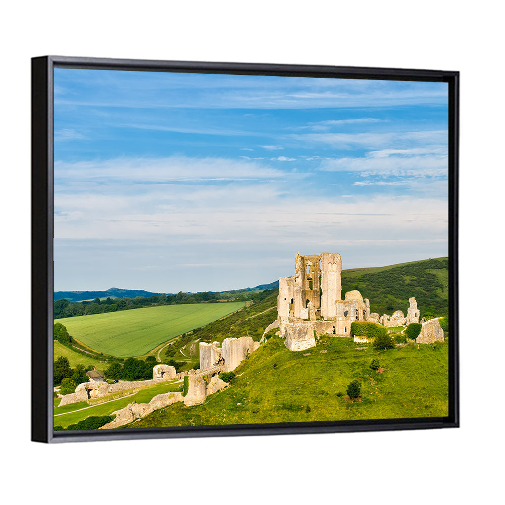 Corfe Castle Ruins Wall Art