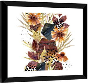 Autumn Floral Illustration Wall Art