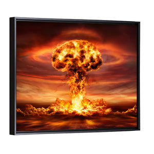 Nuclear Bomb Explosion Concept Wall Art