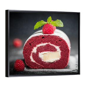 Sponge Swiss Roll Cake Wall Art