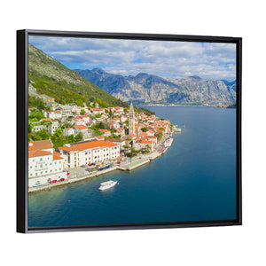 Scenic Coastal City Montenegro Wall Art