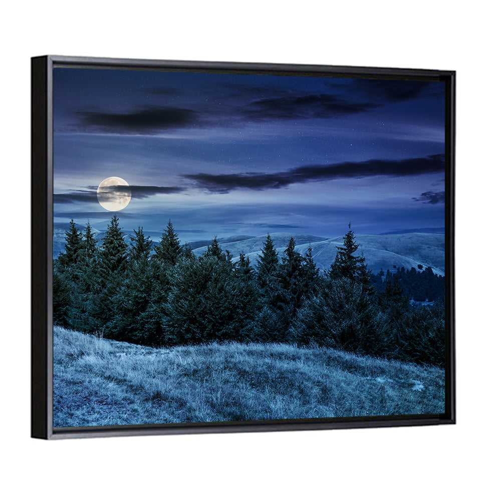 Moonlit Svydovets Ridge Wall Art