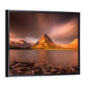 Mount Grinnell At Sunrise Wall Art