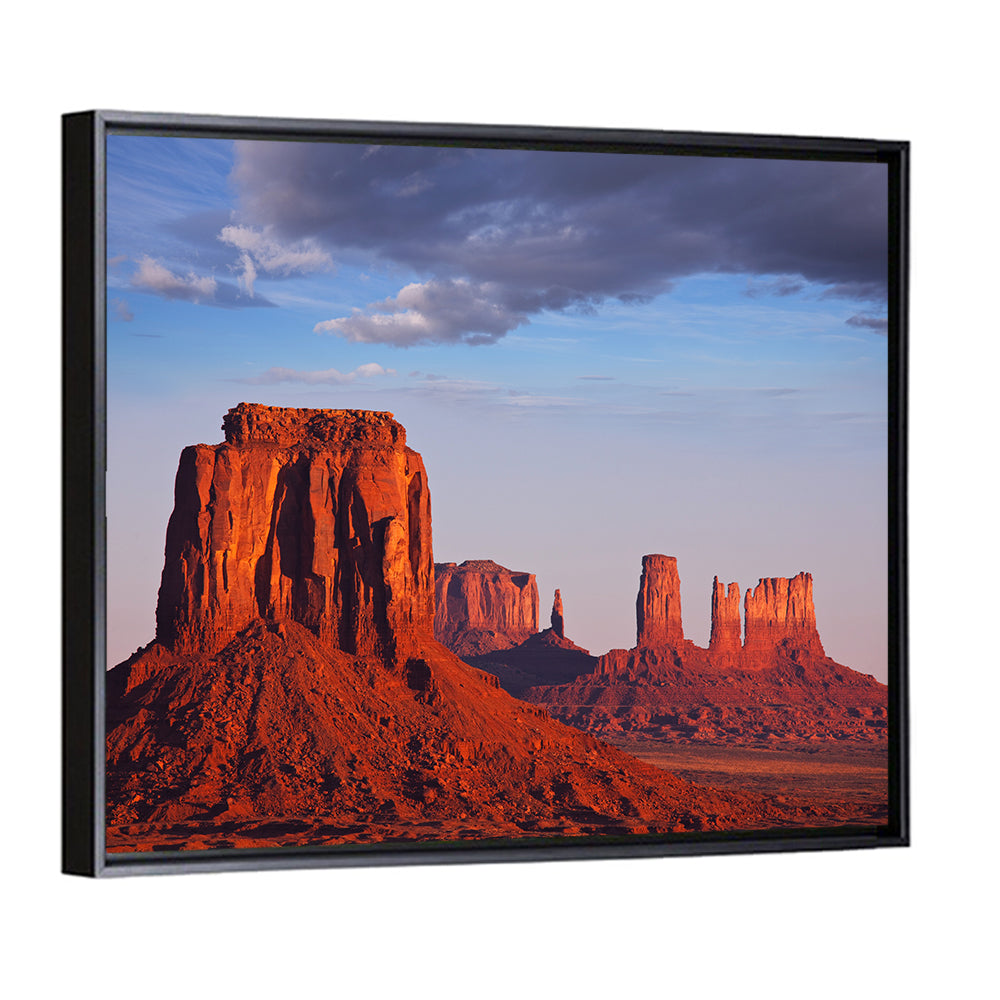 Monument Valley Mesa at Golden Hour Wall Art