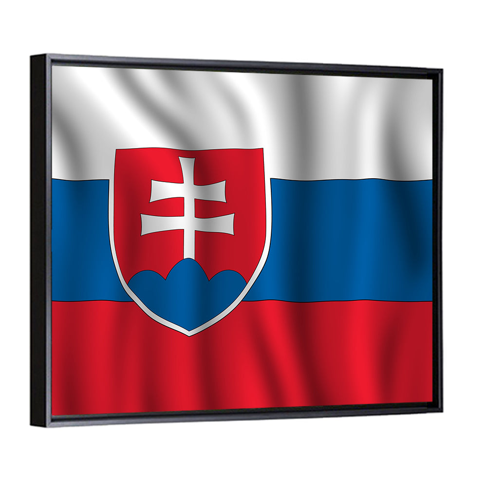 Slovak Flag with Heraldic Shield Wall Art