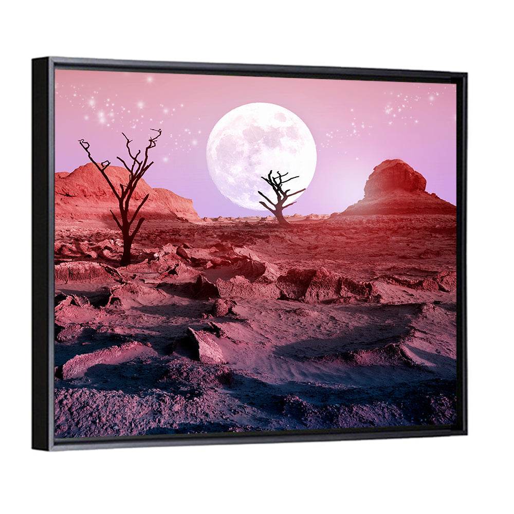 Dry Trees In The Desert Wall Art