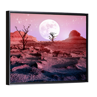Dry Trees In The Desert Wall Art