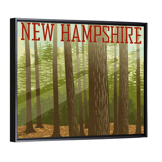 New Hampshire Forest Poster Wall Art