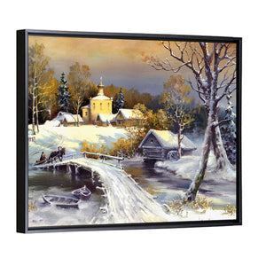 Winter Village Wall Art