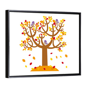 Autumn Tree Illustration Wall Art