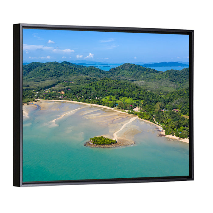 Koh Yao Noi Tropical Island Wall Art as a framed canvas