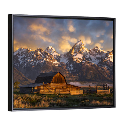 John Moulton Barn In Wyoming Wall Art