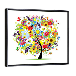 Floral Tree Artwork Wall Art