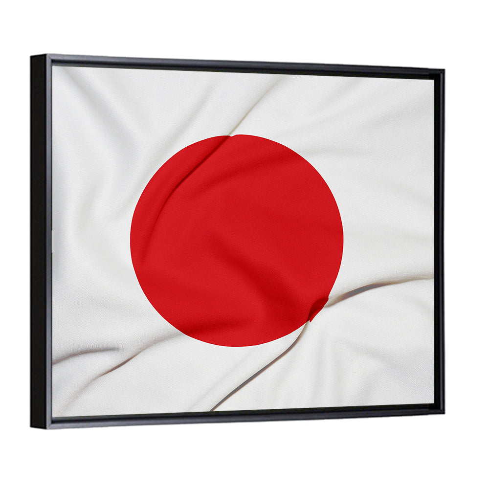 Japanese Flag Fabric Study Wall Art