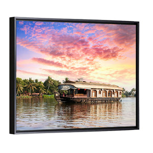 House Boat In Kerala India Wall Art