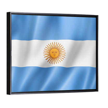 Waving Flag Of Argentina Wall Art