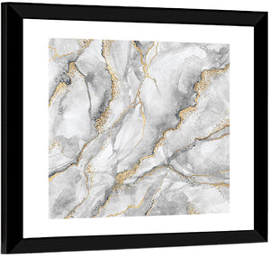 White Marble Texture Wall Art