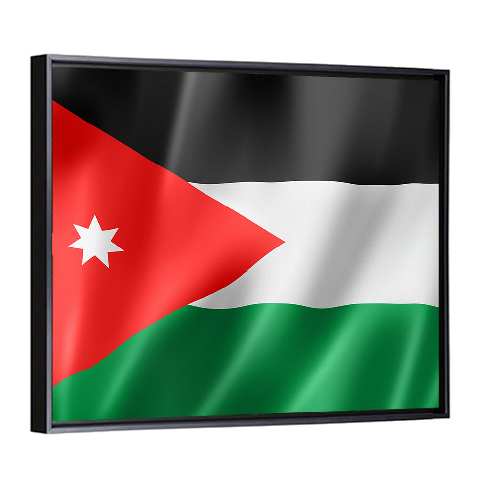 Flag Of Jordan Wall Art