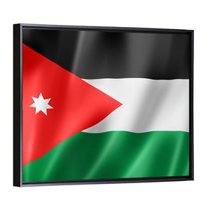 Flag Of Jordan Wall Art