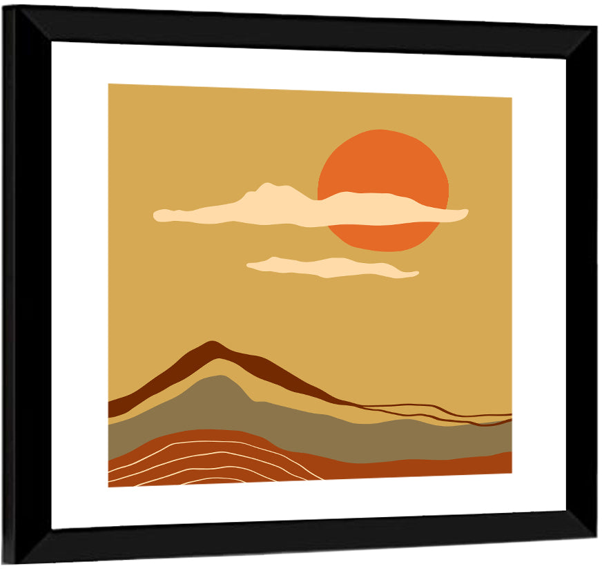 Terracotta Abstract Wall Art