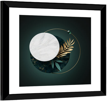 3d Paper Palm Leaves Textures Wall Art