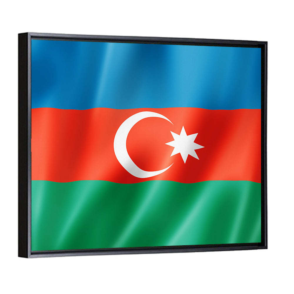 Azerbaijan Flag Wall Art