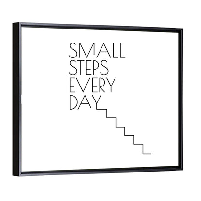 Quote "Small Steps Every Day" Wall Art