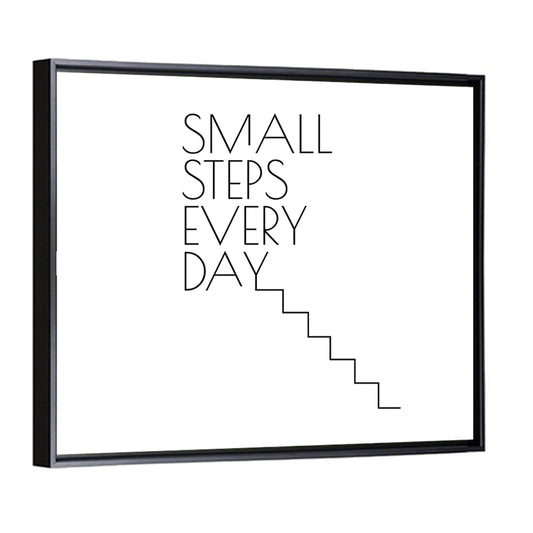 Quote "Small Steps Every Day" Wall Art