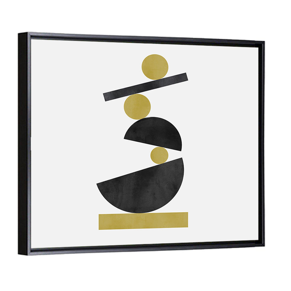 Balanced Geometric Stack Wall Art