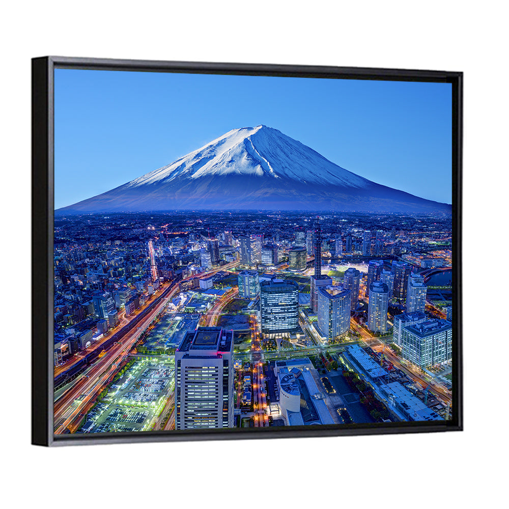 Mount Fuji Above Fujinomiya Skyline Wall Art