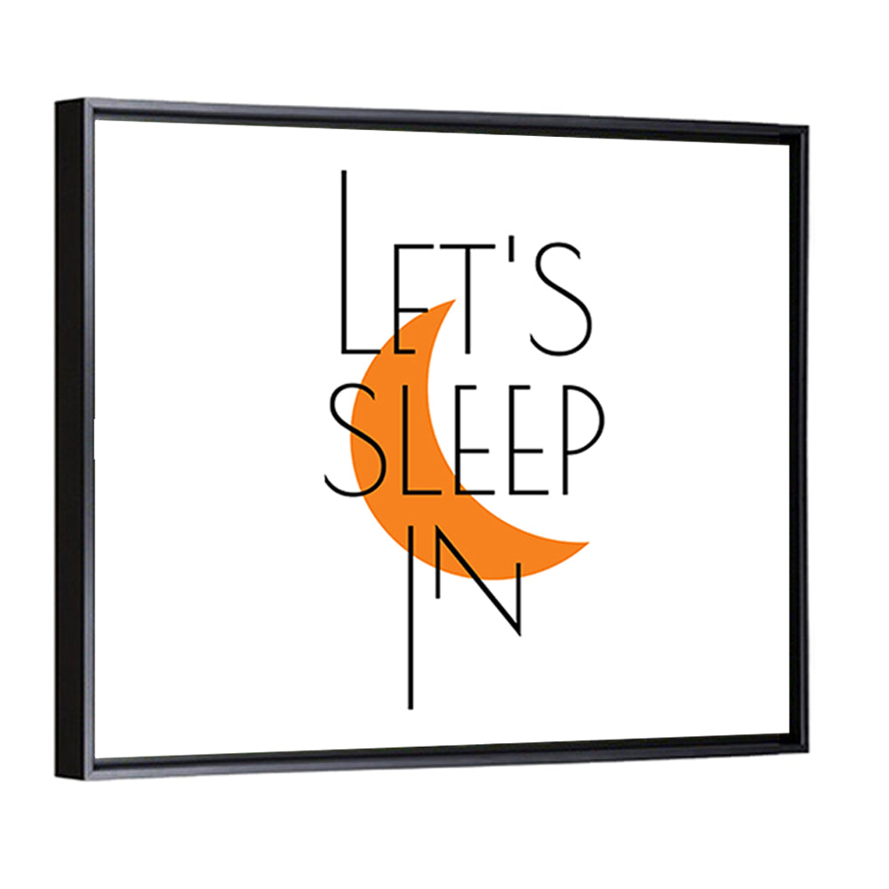 Let’s Step in Crescent Moon Quote Wall Art