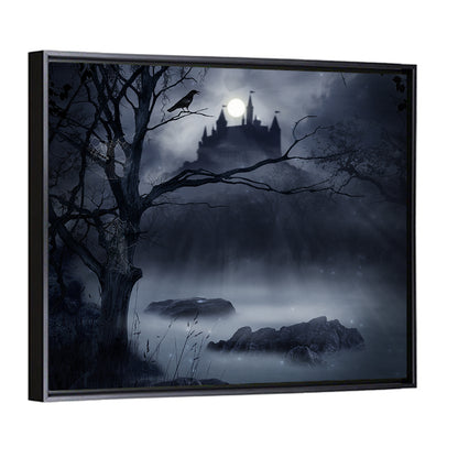 Castle Shadow On A Swamp Wall Art