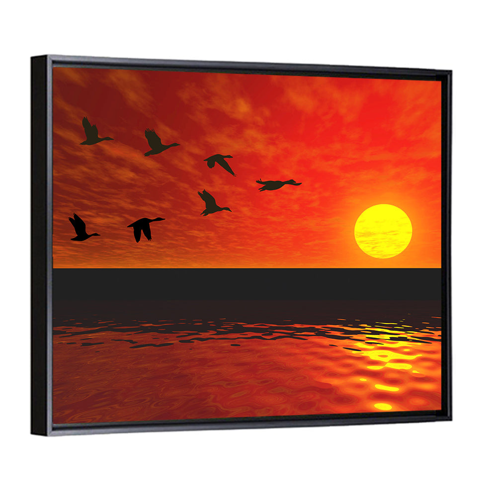 Flying Ducks Wall Art