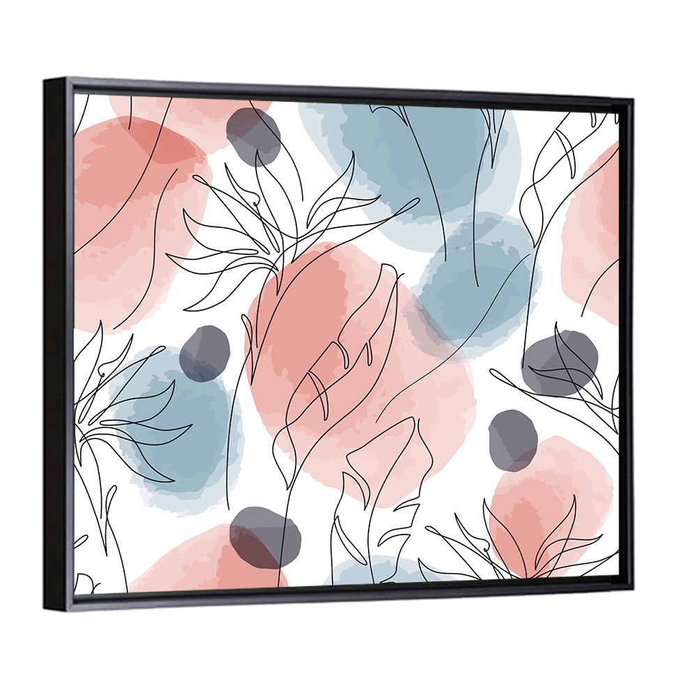 Bird of Paradise Leaf Pattern Wall Art