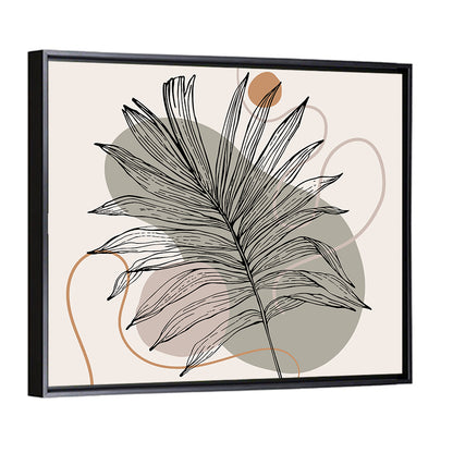 Tropical Palm Leaf Silhouette Wall Art