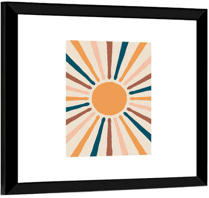 Boho Sun Abstract II Wall Art