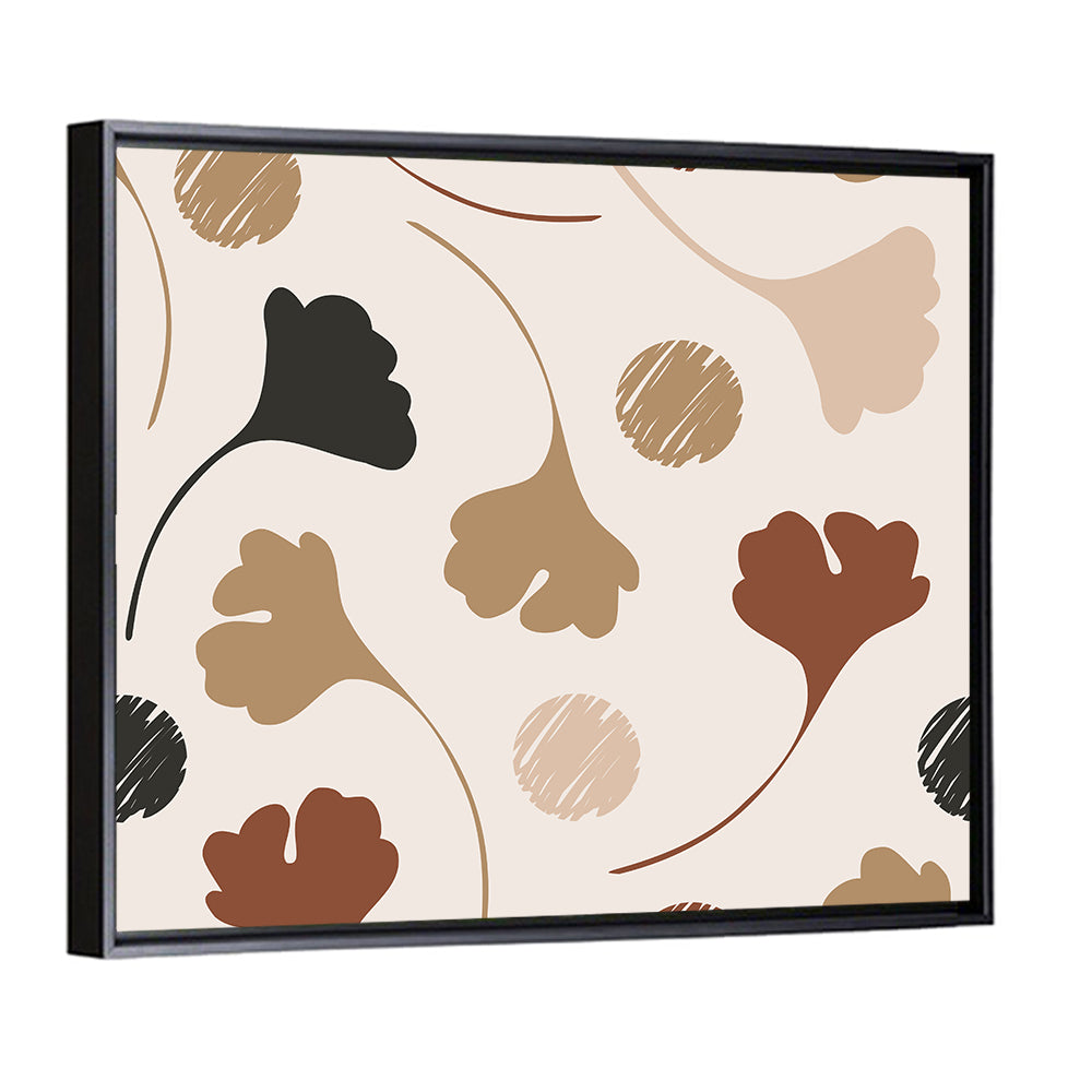 Autumn Ginkgo Pattern Wall Art