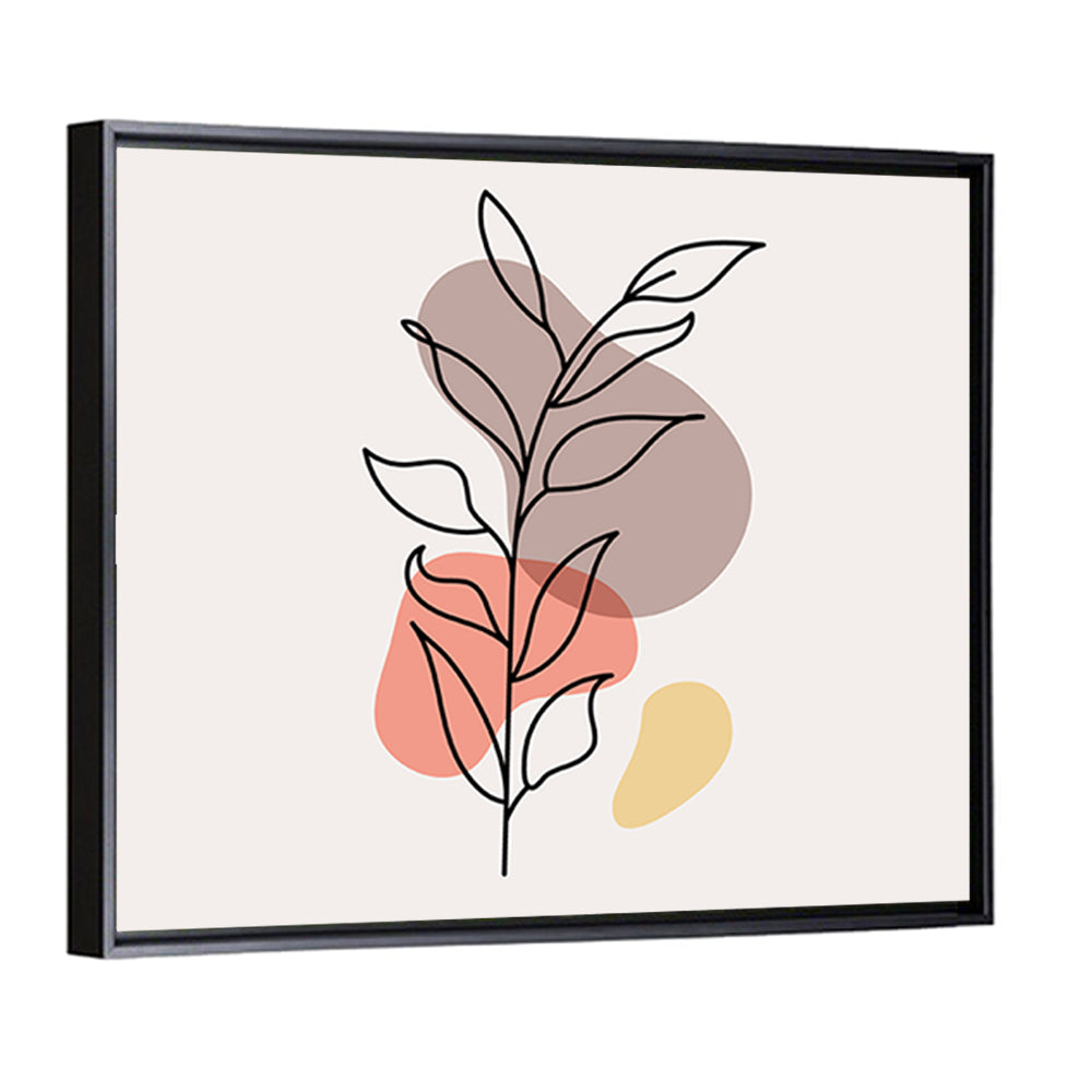 Minimalist Floral Line Drawing Wall Art