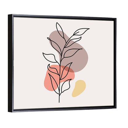 Minimalist Floral Line Drawing Wall Art