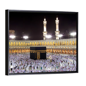 Muslim Pilgrims Around Holy Kaaba Wall Art