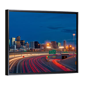 Denver Skyline At Dusk Wall Art