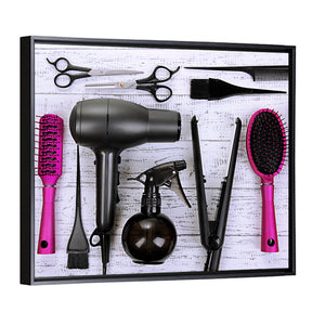 Hairdressing Tools Wall Art