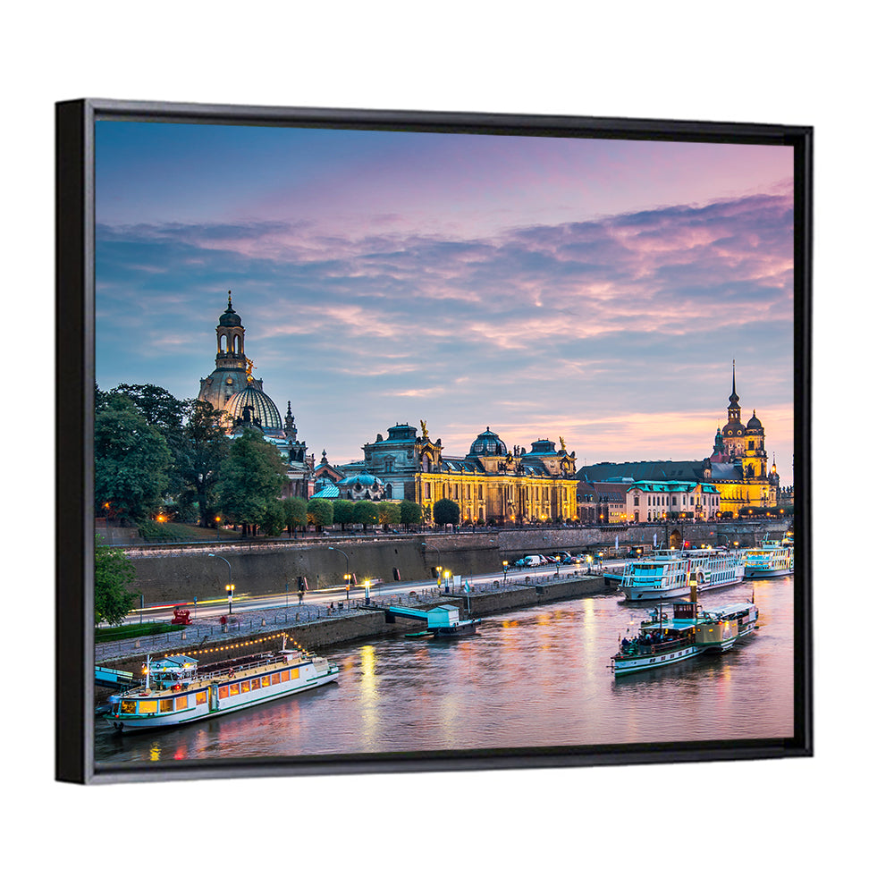 Dresden City & Elbe River Wall Art