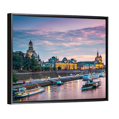 Dresden City & Elbe River Wall Art