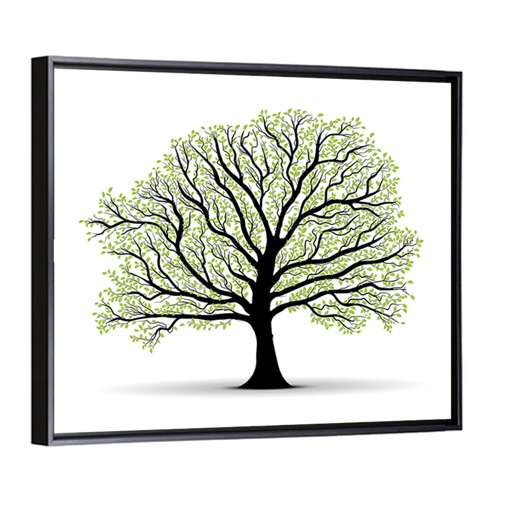 Deciduous Tree Silhouette Wall Art