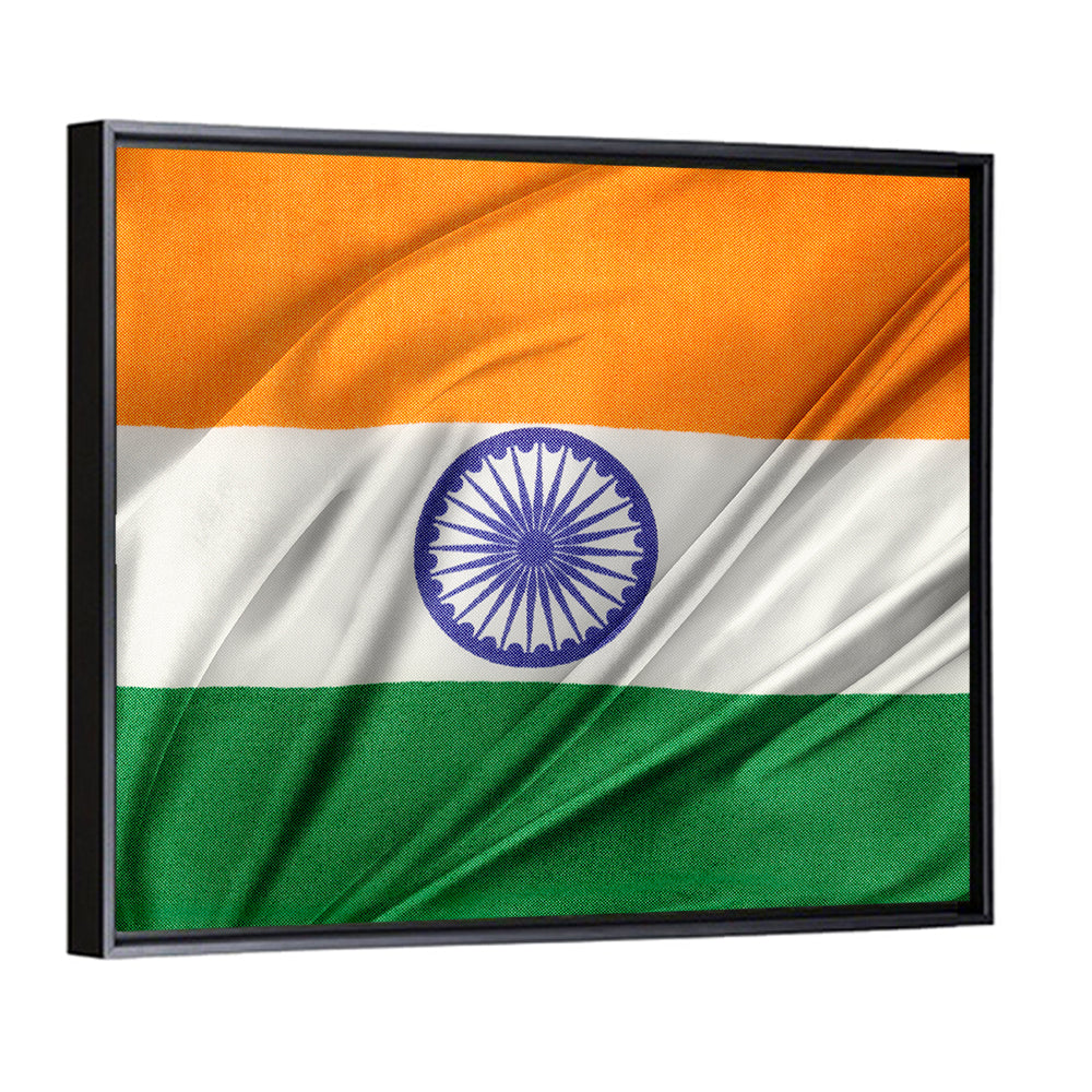 Indian Tricolor with Ashoka Chakra Wall Art